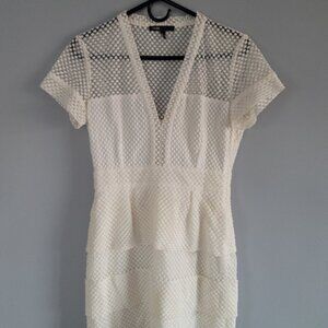 MAJE Natural Raz Cotton Blend Dress SZ 2